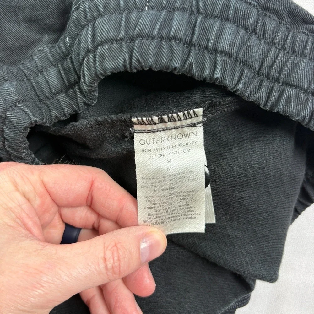 Outerknown Pants Mens Medium Black Stretch Lounge Drawstring Beach Casual